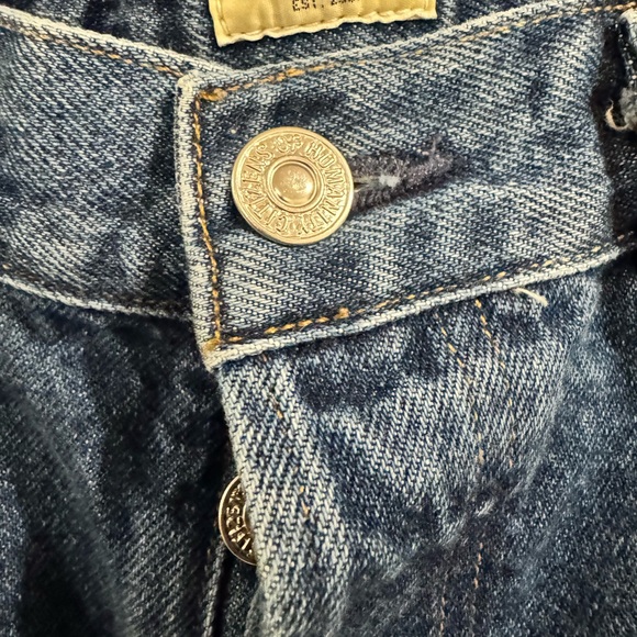 Citizens of Humanity (CoH) Charlotte Crop High-Rise Straight Jeans. Button Fly - Picture 12 of 12